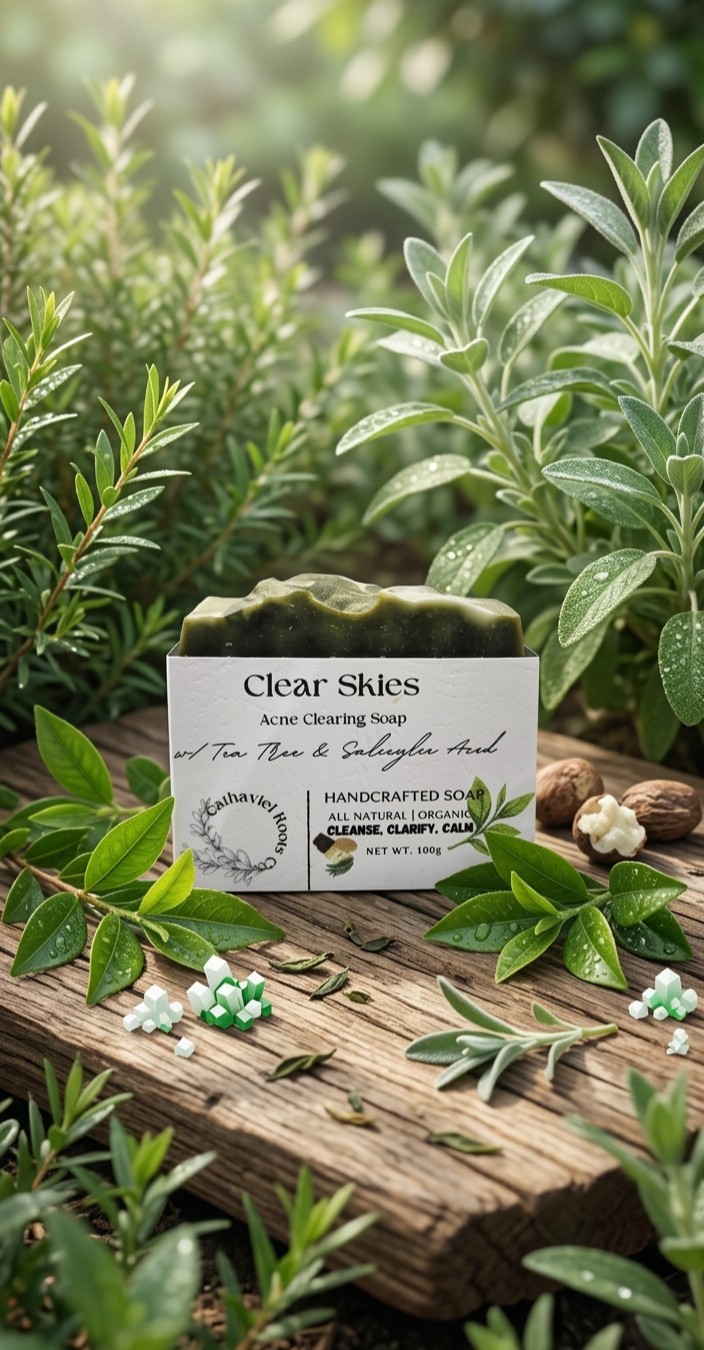 CLEAR SKIES SOAP {FOR ACNE PRONE SKIN}